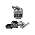 Φορητός Μύλος - Τρίφτης Καπνού Ασημί - Image 3