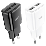 Φορτιστής 12W EU Με Διπλή Θύρα USB-A Hoco C88A Star Round