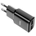 Φορτιστής 12W EU Με Διπλή Θύρα USB-A Hoco C88A Star Round