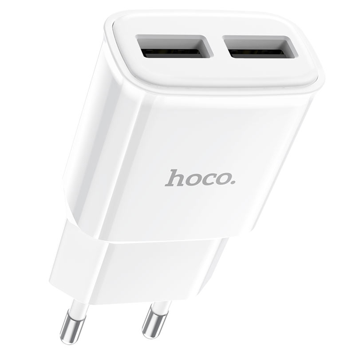 Φορτιστής 12W EU Με Διπλή Θύρα USB-A Hoco C88A Star Round