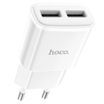 Φορτιστής 12W EU Με Διπλή Θύρα USB-A Hoco C88A Star Round