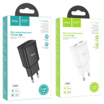 Φορτιστής 12W EU Με Διπλή Θύρα USB-A Hoco C88A Star Round