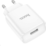 Φορτιστής 18W EU Με Θύρα USB-A Hoco DC70 Λευκός