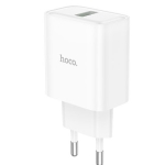 Φορτιστής 18W EU Με Θύρα USB-A Hoco DC70 Λευκός