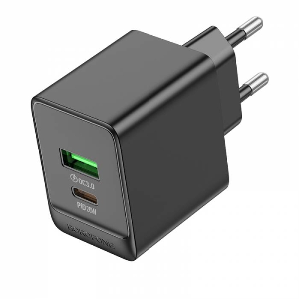 Φορτιστής 20W EU Με Θύρες USB & Type-C Borofone BAS14A