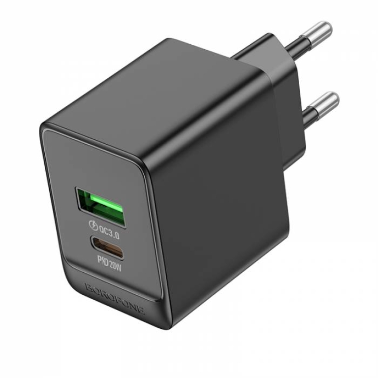 Φορτιστής 20W EU Με Θύρες USB & Type-C Borofone BAS14A