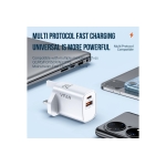 Φορτιστής 20W UK Με USB-A & Type-C Vfan UK03 - Image 2