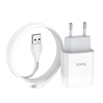 Φορτιστής 2xUSB-A με Καλώδιο Lightning Hoco C73A Glorious