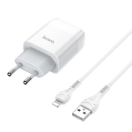 Φορτιστής 2xUSB-A με Καλώδιο Lightning Hoco C73A Glorious