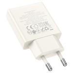 Φορτιστής 30W EU Με ΘύρεςUSB-A & Type-C Hoco N45 Biscuit