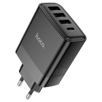 Φορτιστής 45W EU Με Θύρες USB-C & 3×USB-A Hoco C127A Intelligent