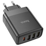 Φορτιστής 45W EU Με Θύρες USB-C & 3×USB-A Hoco C127A Intelligent