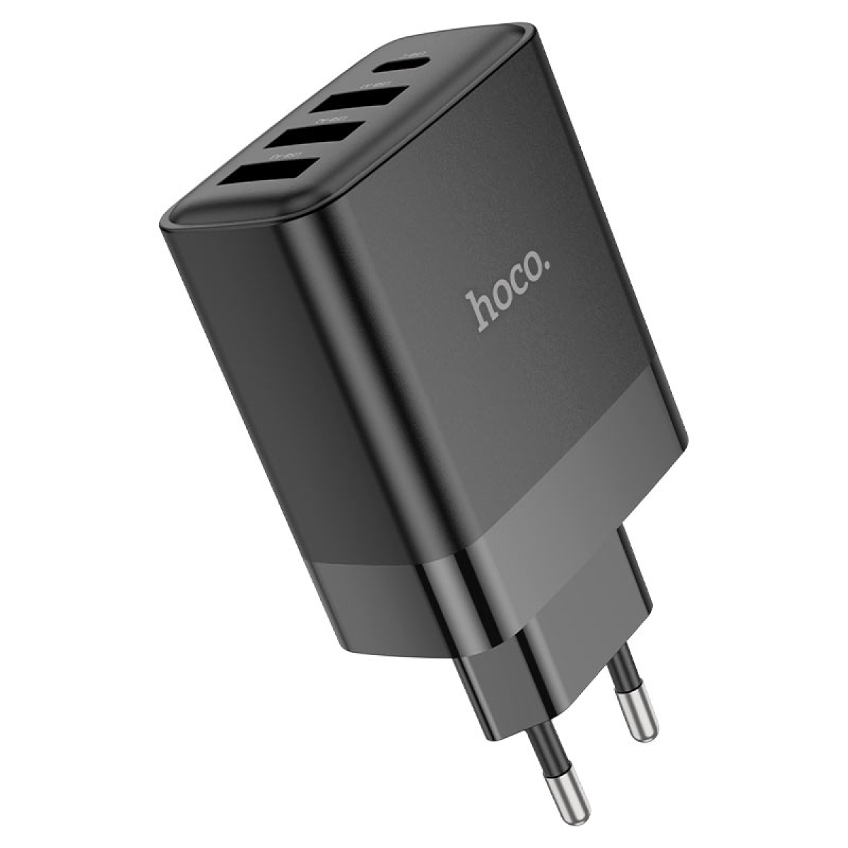 Φορτιστής 45W EU Με Θύρες USB-C & 3×USB-A Hoco C127A Intelligent