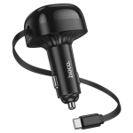 Φορτιστής Αυτοκινήτου 1xType-C 30W 1xUSB-A 18W με Καλώδιο Type-C 30W Hoco NZ15