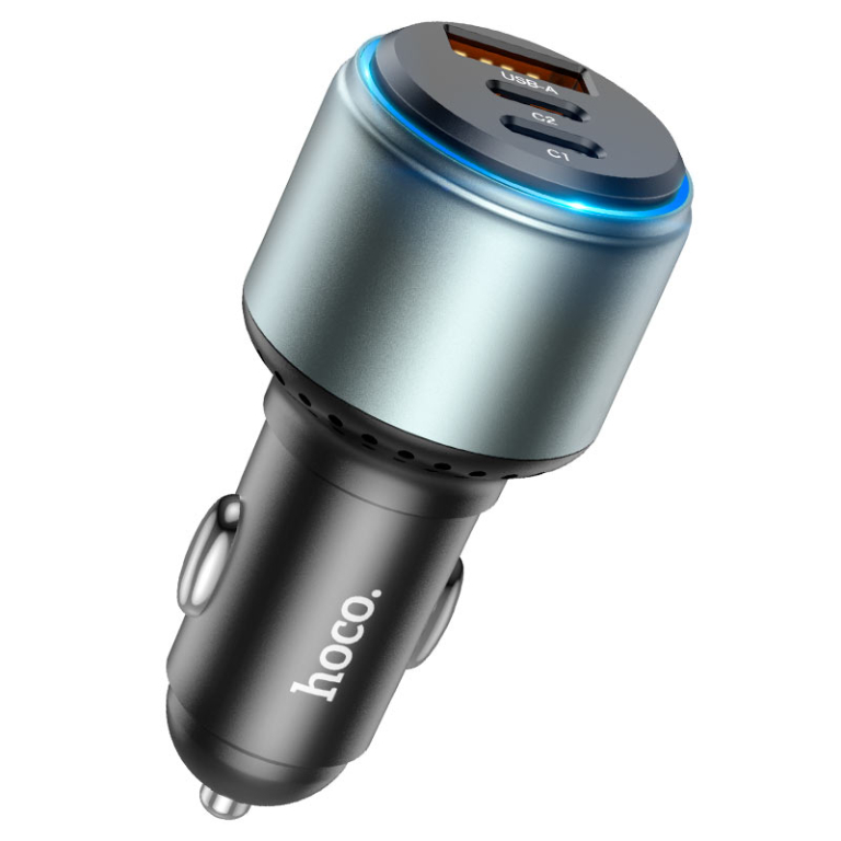 Φορτιστής Αυτοκινήτου 95W Με USB-A & Διπλή Θύρα Type-C Hoco NZ9 Galloper