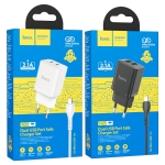 Φορτιστής Διπλής Θύρας 2xUSB-A με Καλώδιο Micro-USB Hoco N25 Maker