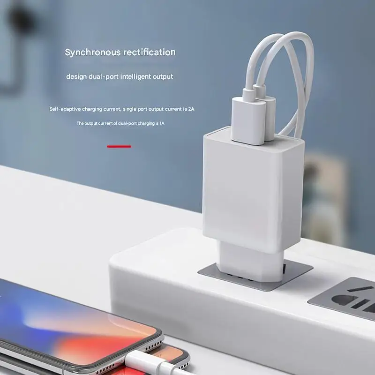 Φορτιστής Διπλής Θύρας USB-A 2.4A Pavareal K22 Λευκός