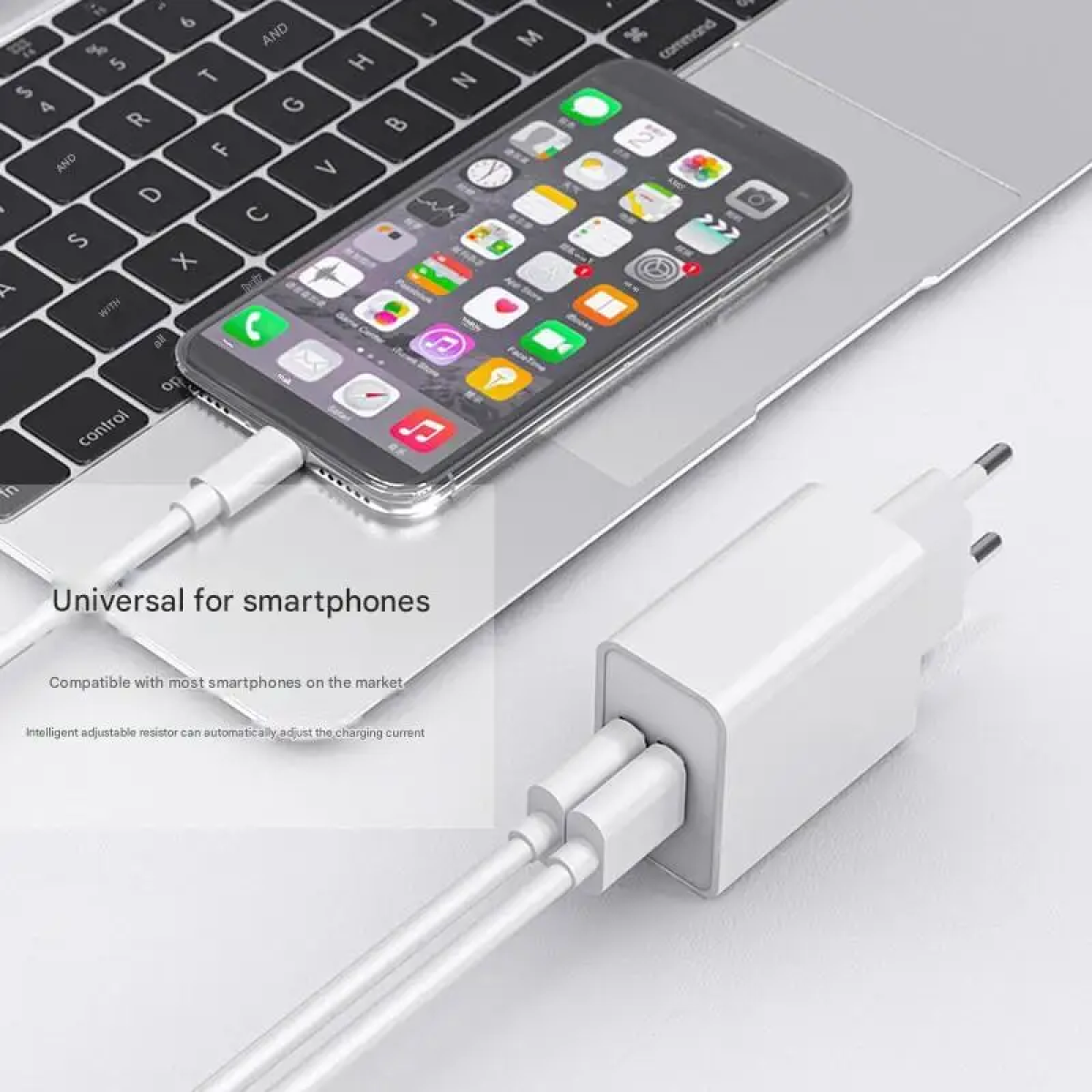 Φορτιστής Διπλής Θύρας USB-A 2.4A Pavareal K22 Λευκός