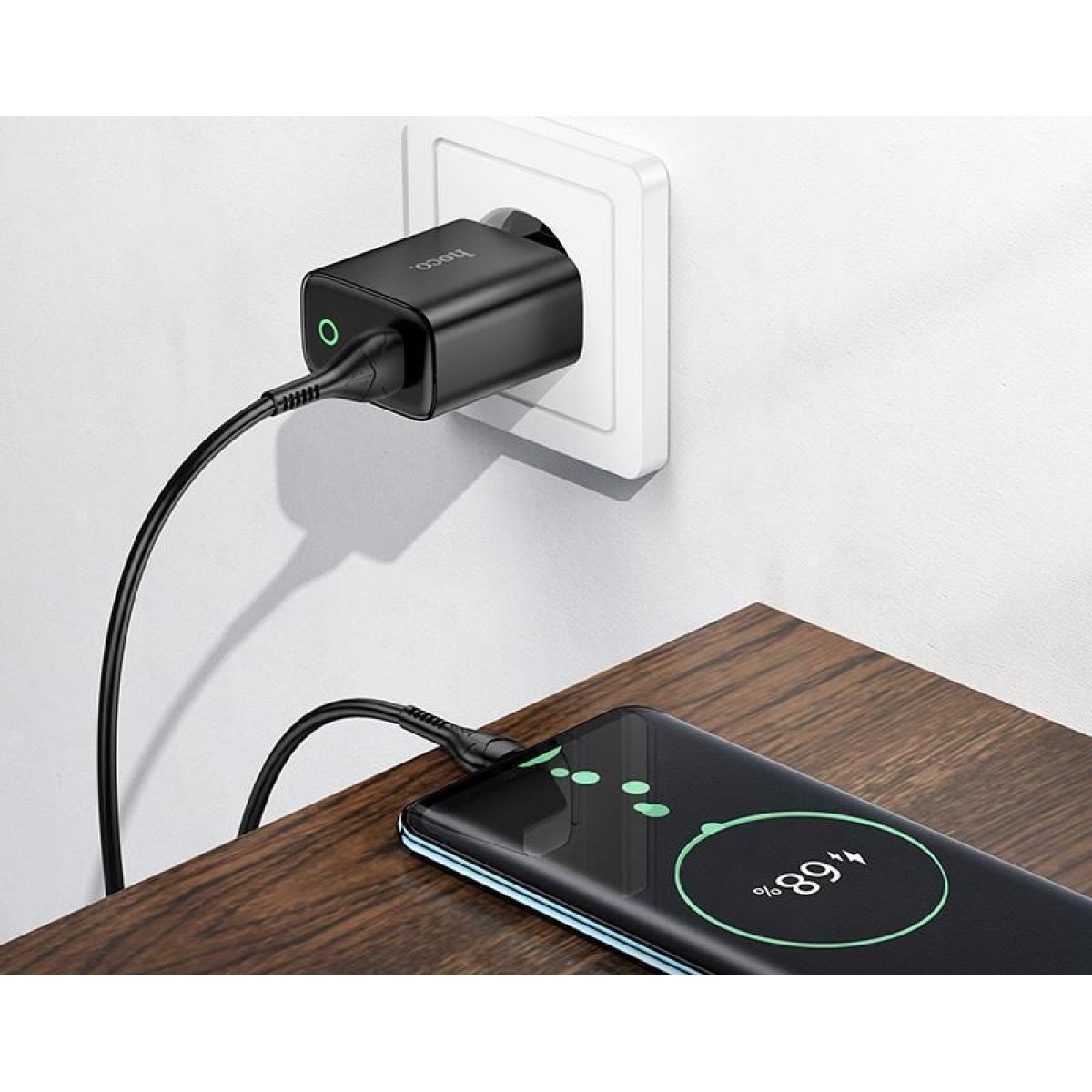 Φορτιστής EU με Θύρα USB-A 2.1A Hoco DC93 Virtuous