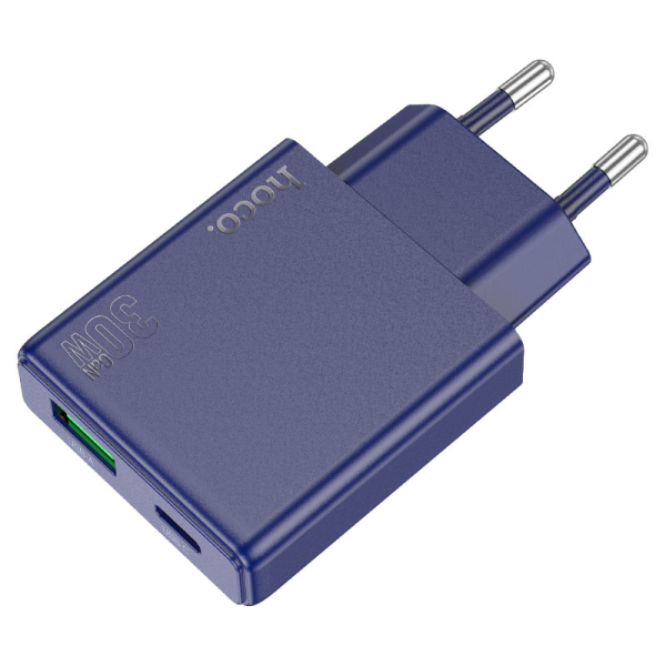 Φορτιστής EU PD30W Με USB-A & Type-C Hoco N45 Biscuit