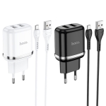 Φορτιστής με διπλή θύρα USB 2.4A & Καλώδιο Micro-USB Ηοco N4 Aspiring