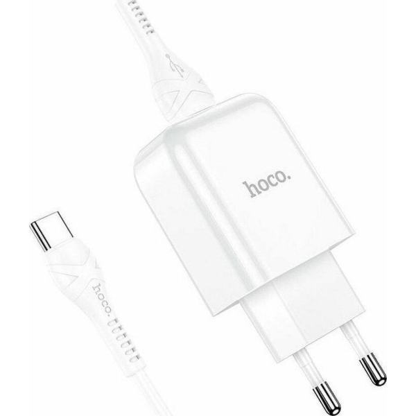 Φορτιστής με Θύρα USB-Α 2.4A & Καλώδιο Type-C Hoco DC36