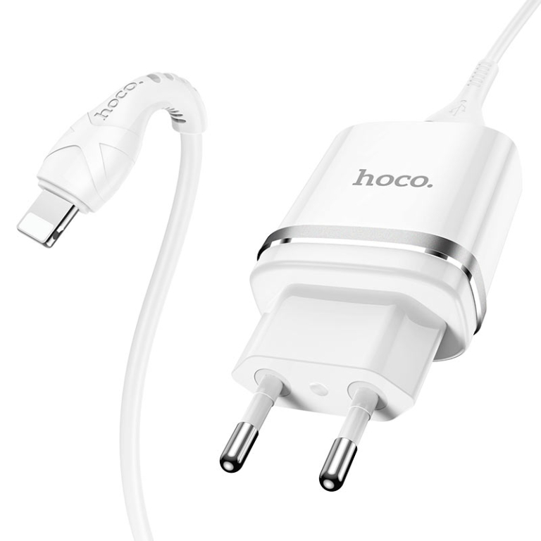 Φορτιστής με Θύρα USB-A 2.4A Με Καλώδιο Lightning Hoco N1 Ardent