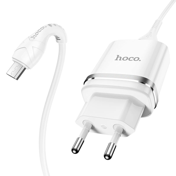 Φορτιστής με Θύρα USB-A 2.4A Με Καλώδιο Micro-USB Hoco N1 Ardent