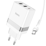Φορτιστής με Θύρες 1xType-C 30W & 2xUSB 10W Με Καλώδιο Type-C Ηοco N21 Pro Tourer