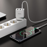 Φορτιστής με Θύρες 1xType-C 30W & 2xUSB 10W Με Καλώδιο Type-C Ηοco N21 Pro Tourer