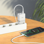 Φορτιστής με Θύρες 1xType-C 30W & 2xUSB 10W Με Καλώδιο Type-C Ηοco N21 Pro Tourer