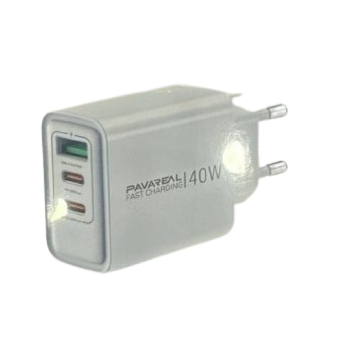 Φορτιστής με Θύρες 1xUSB-A & 2x Type-C 40W Pavareal K72