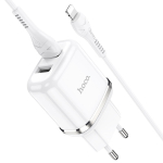 Φορτιστής με Θύρες 2xUSB 2.4A & Καλώδιο Lightning Hoco N4 Aspiring
