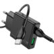 Φορτιστής PD20W Με Θύρες Type-C & USB-A Και Καλώδιο Type-C σε Type-C Hoco N38 Delgado