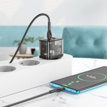 Φορτιστής PD20W Με Θύρες Type-C & USB-A & Καλώδιο Type-C σε Type-C Hoco N34 Dazzling