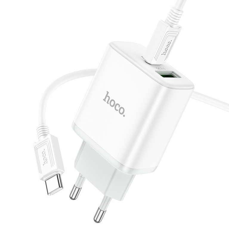 Φορτιστής PD20W Με Θύρες USB-A & Type-C και Καλώδιο Type-C Hoco C105A Stage