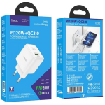 Φορτιστής PD20W QC3.0 EU Με Θύρες USB-C & USB-A Hoco DC82 Lotus