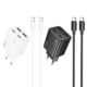 Φορτιστής PD30W Με 2 Θύρες Type-C & 2 Θύρες USB-A Και Καλώδιο Type-C σε Type-C Hoco N56 Fundador