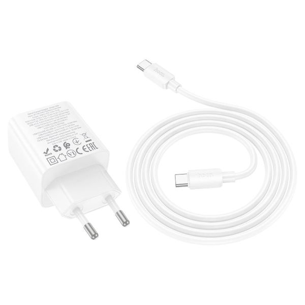 Φορτιστής PD30W Με 2 Θύρες Type-C & 2 Θύρες USB-A Και Καλώδιο Type-C σε Type-C Hoco N56 Fundador
