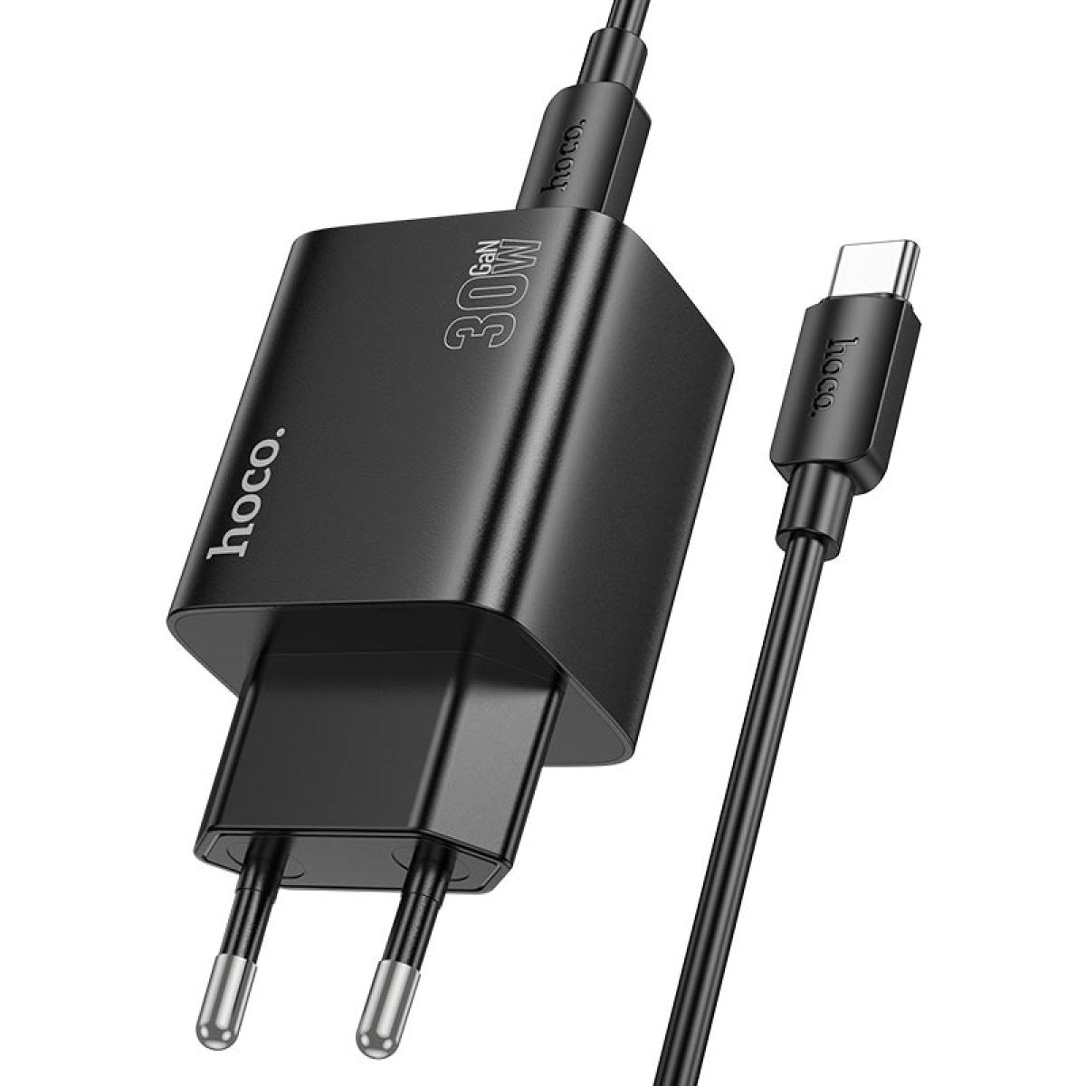 Φορτιστής PD30W Με 2 Θύρες Type-C & 2 Θύρες USB-A Και Καλώδιο Type-C σε Type-C Hoco N56 Fundador