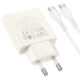 Φορτιστής PD30W Με Θύρες Type-C & USB-A Και Καλώδιο Type-C Hoco N45 Biscuit