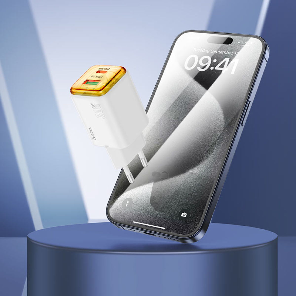 Φορτιστής PD30W Με Θύρες USB-A &Type-C Hoco N53 Monsoon