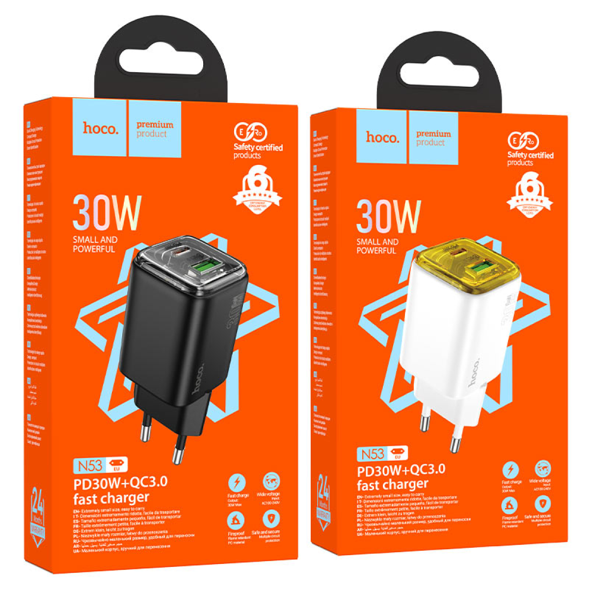 Φορτιστής PD30W Με Θύρες USB-A &Type-C Hoco N53 Monsoon
