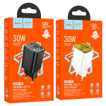 Φορτιστής PD30W Με Θύρες USB-A &Type-C Hoco N53 Monsoon