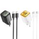 Φορτιστής PD30W Με Θύρες USB-A & Type-C και Καλώδιο Type-C Hoco N53 Monsoon
