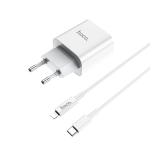 Φορτιστής PD30W Type-C Με Καλώδιο Type-C Lightning Hoco C76A Pro