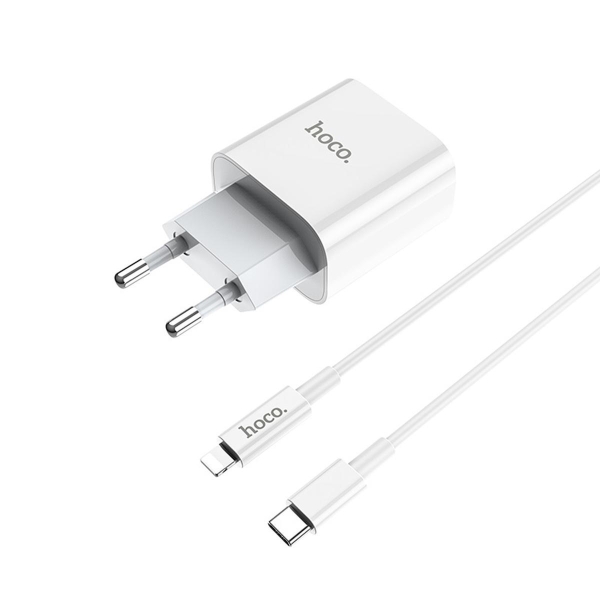 Φορτιστής PD30W Type-C Με Καλώδιο Type-C Lightning Hoco C76A Pro