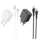 Φορτιστής PD45W Με Διπλή Θύρα Type-C Και Καλώδιο Type-C Σε Type-C Hoco N35 Streamer