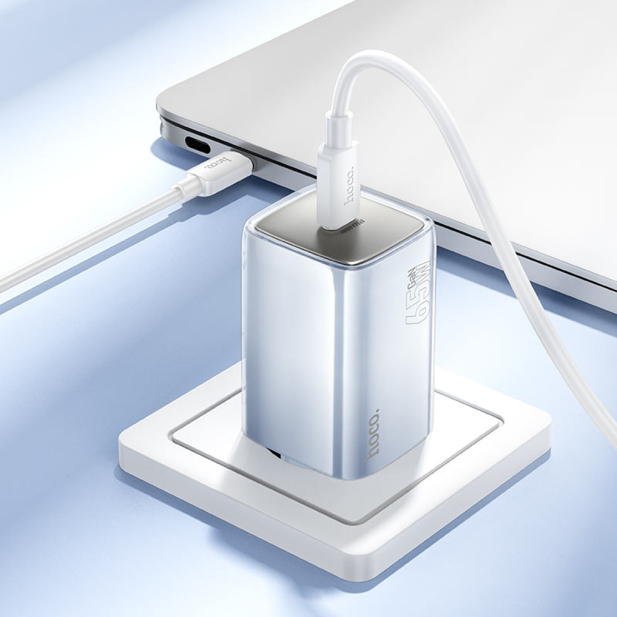 Φορτιστής PD65W Με Θύρα Type-C Και Καλώδιο Type-C Hoco N48 Glorious