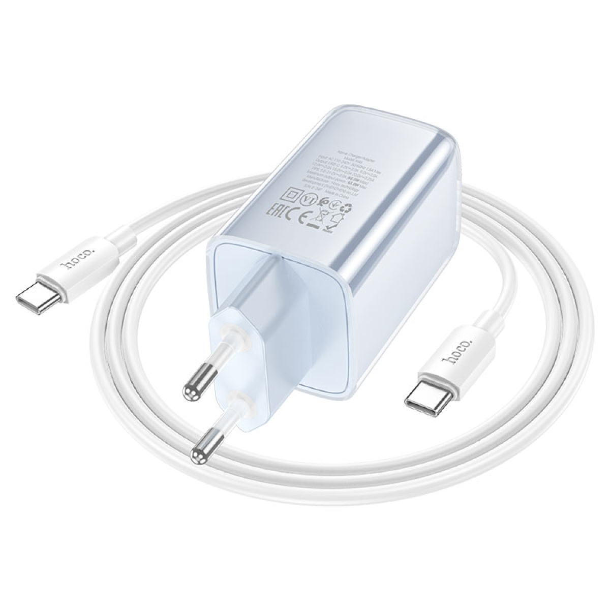 Φορτιστής PD65W Με Θύρα Type-C Και Καλώδιο Type-C Hoco N48 Glorious